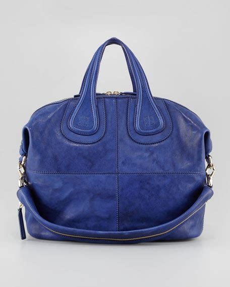 Givenchy Nightingale Medium Zanzi Satchel Bag, Royal